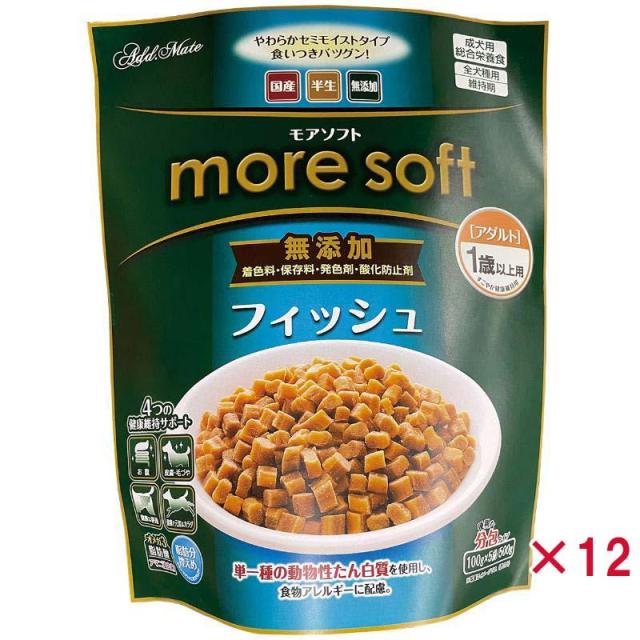 【ケース販売】 ペティオ more soft フィッシュアダルト 500g (×12セット) 14,246円