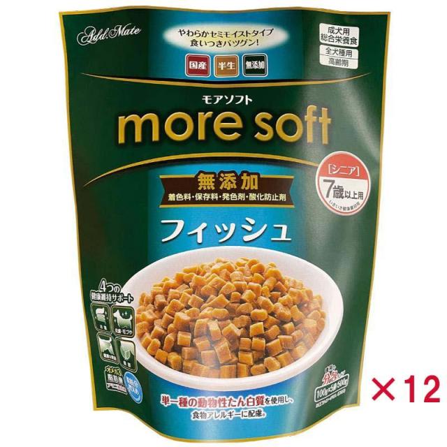 【ケース販売】 ペティオ more soft フィッシュシニア 500g (×12セット)
