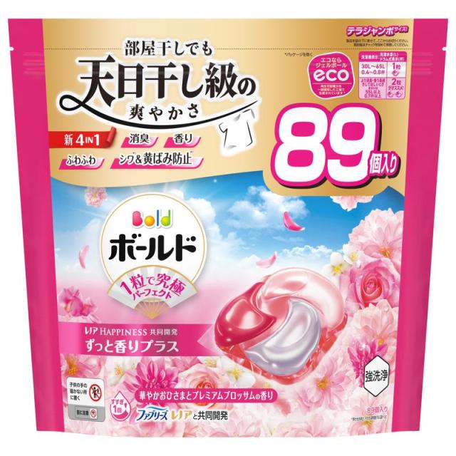 【セット販売】 ボールド ジェルボール4D プレミアムブロッサムの香り 詰替え テラジャンボサイズ 89個(×3セット)