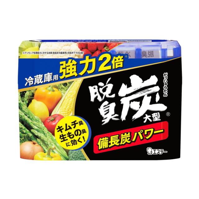 【セット販売】 エステー 脱臭炭 冷蔵庫用大型 240g(×16セット) 芳香消臭/冷蔵庫用脱臭剤