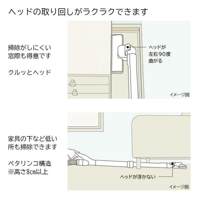 即納在庫品 日立 紙パック式クリーナー かるパック CV-KP300MN ライトゴールド コード式 掃除機 日本製 HITACHI_5