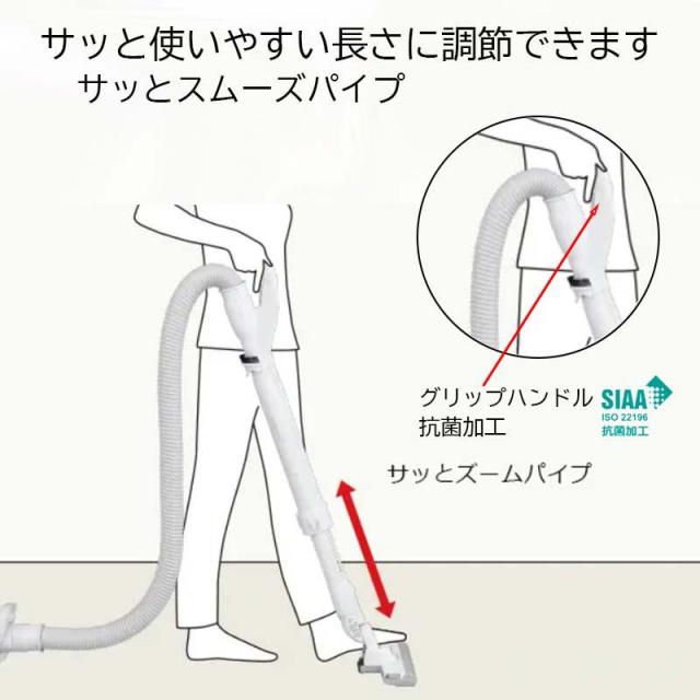 即納在庫品 日立 紙パック式クリーナー かるパック CV-KP300MN ライトゴールド コード式 掃除機 日本製 HITACHI_7