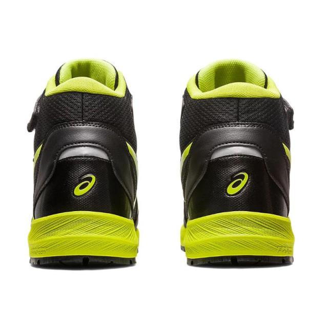 即納在庫品 アシックス ウィンジョブ CP216 ブラックxネオンライム 26.0cm 1273A076.001-26.0 安全靴 セーフティシューズ 先芯