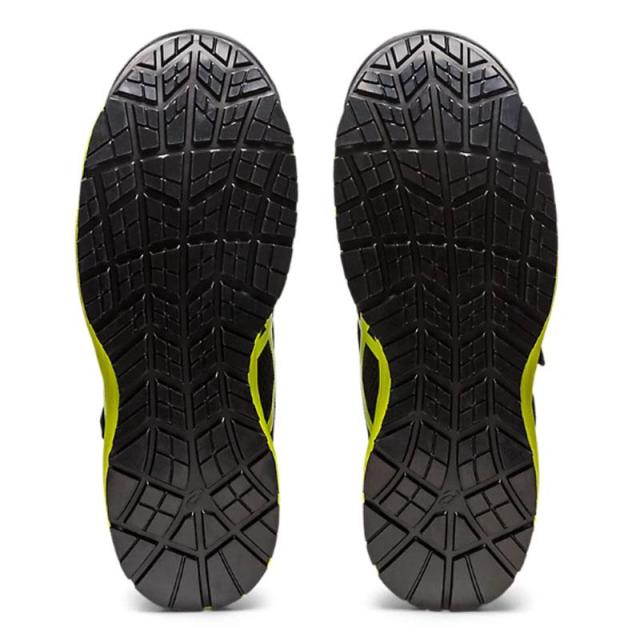 即納在庫品 アシックス ウィンジョブ CP216 ブラックxネオンライム 26.0cm 1273A076.001-26.0 安全靴 セーフティシューズ 先芯