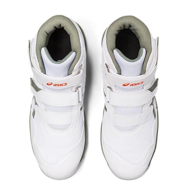 即納在庫品 アシックス 安全靴 ウィンジョブ CP216 ホワイトxライケングリーン 27.5cm 1273A076.100 セーフティシューズ 作業靴 作業靴 軽量安全靴 JSAA規格 1273A076.100