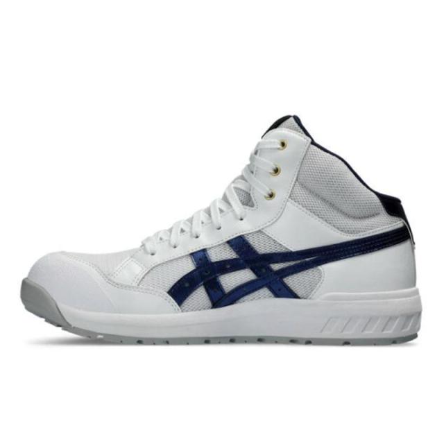 即納在庫品 アシックス ウインジョブ CP218 ホワイトxピーコート 28.0cm 1273A091.10128.0 安全靴 セーフティシューズ 先芯