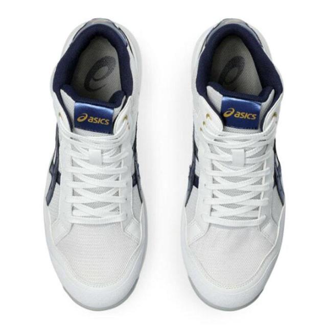 即納在庫品 アシックス ウインジョブ CP218 ホワイトxピーコート 28.0cm 1273A091.10128.0 安全靴 セーフティシューズ 先芯