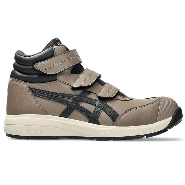 即納在庫品 アシックス 安全靴 ウィンジョブ CP312 3E相当 トープグレー×グラファイトグレー 26.5cm 軽量 マジックテープ セーフティーシューズ 作業靴 ワーキング 1273A111.020