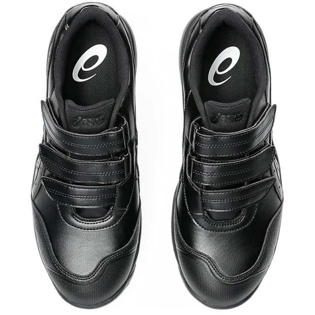 即納在庫品 アシックス 安全靴 ウィンジョブ CP311 3E相当 ブラック×ブラック 27.5cm 軽量 マジックテープ セーフティーシューズ 作業靴 ワーキング 1273A110.001