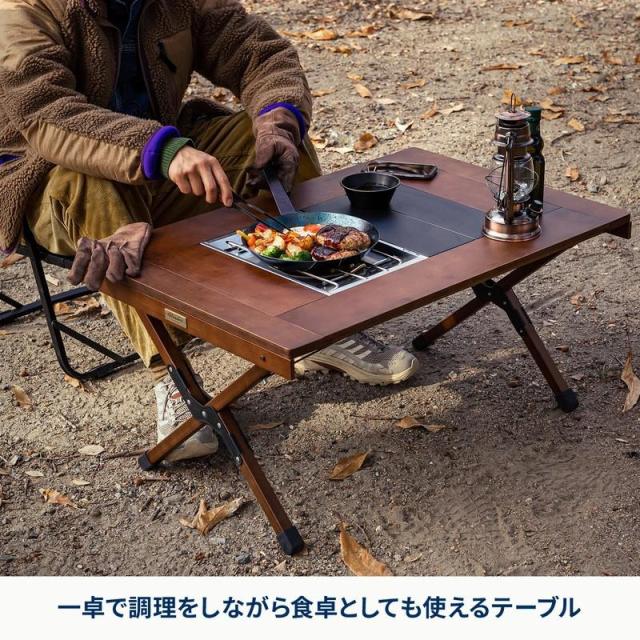 ハイランダーシェフテーブル　ダークブラウン Amazon | Hilander(ハイランダー) シェフテーブルEX ブナ素材