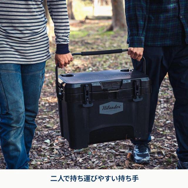 即納在庫品 ハイランダー 真空断熱ハイランドクーラーボックス ブラック HCA2048_11