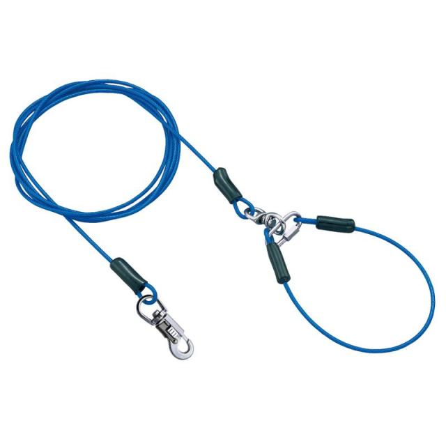 ペティオ(Petio) タフギア ロングワイヤーチェーン プラス 3.5mm ブルー ペティオ