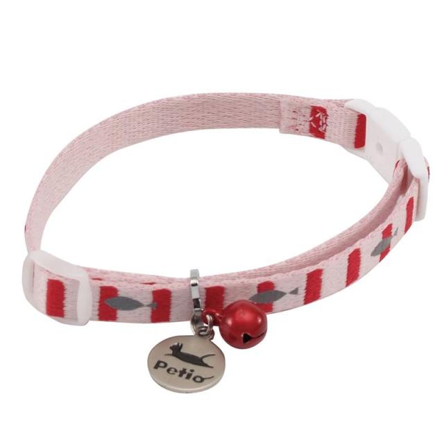 ペティオ(Petio) CAT COLLAR フィッシュボーダーカラー ピンク ペティオ