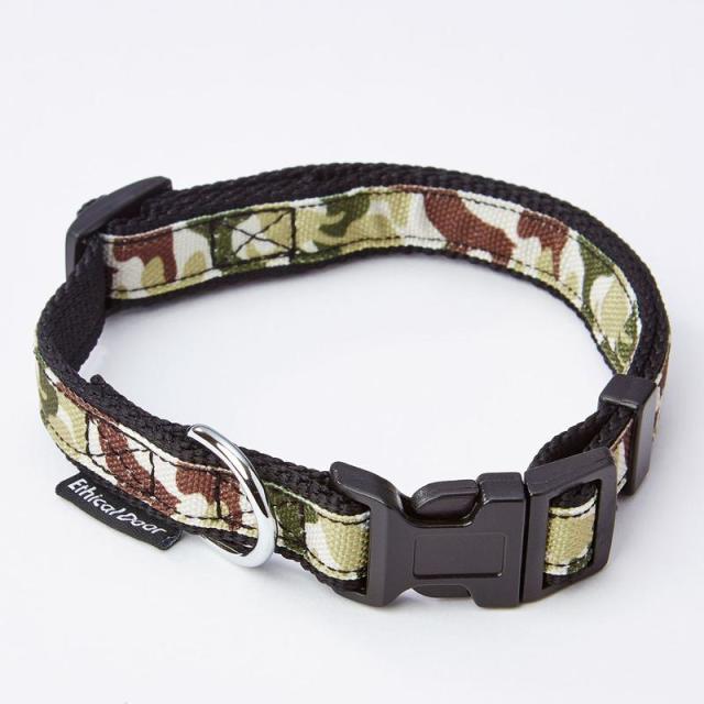 ペティオ(Petio) 犬用首輪 EthicalDoor 迷彩カラー S ブラック ペティオ