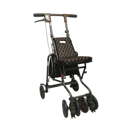 [未使用品] 島製作所 シルバーカー サニーウォーカー AW-Ⅲ Bブラウン サニーウォーカーAW-III / Bブラウン 島製作所 歩行関連/シルバーカー