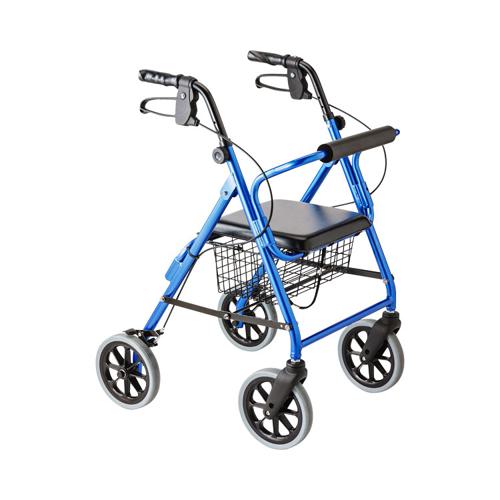 ハッピーIINB / 117005 ブルーメタリック 竹虎 歩行関連/歩行車・歩行器/歩行車 (W1960)