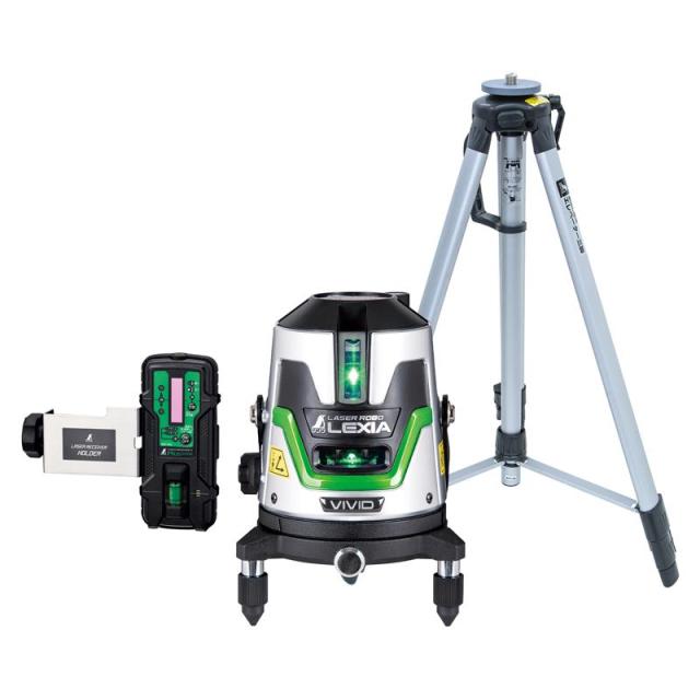 シンワ測定 レーザーロボLEXIA(レクシア) VIVID51 受光器・三脚セット グリーン 70856
