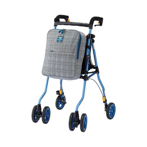 ヘルシーワンW・オム / H1W-HCB オムチェックブルー ウィズワン 歩行関連/歩行車・歩行器/歩行車 (W2443)