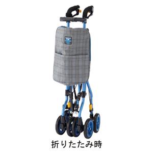 ヘルシーワンW・オム / H1W-HCB オムチェックブルー ウィズワン 歩行関連/歩行車・歩行器/歩行車 (W2443)_1
