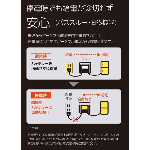 工進 ポータブル電源 BPS-12L 1200W 長寿命 安心 防災 停電時 給電 スマートデザイン 日本製 KOSHIN ＢＰＳ−１２Ｌ_3