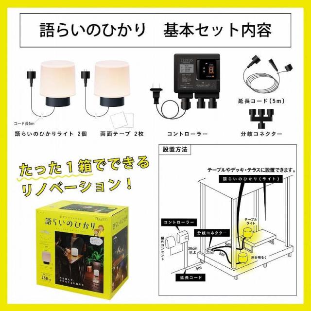 タカショー ひかりノベーション 語らいのひかり 基本セット LGL-LH06P_1
