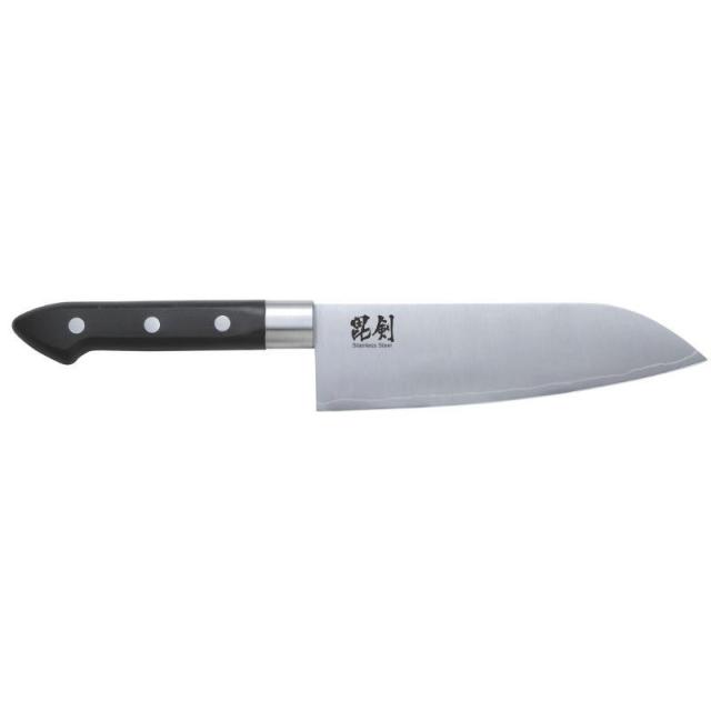 パール金属 毘剣 ステン割り込み3本鋲三徳包丁165 F-2366