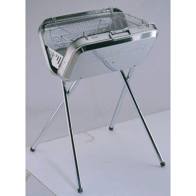 キャプテンスタッグ フラッグ ステンレスＶ型バーベキューコンロ M-6490