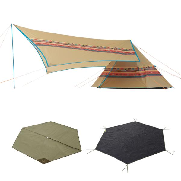 ロゴス  テント ナバホ ティピー300＆ブリッジヘキサタープセット-BB 71908000の通販は