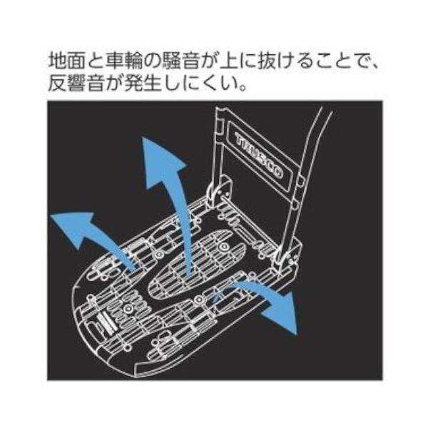 TRUSCO MPK-720-BK 軽量樹脂製台車 黒 カルティオ - 2