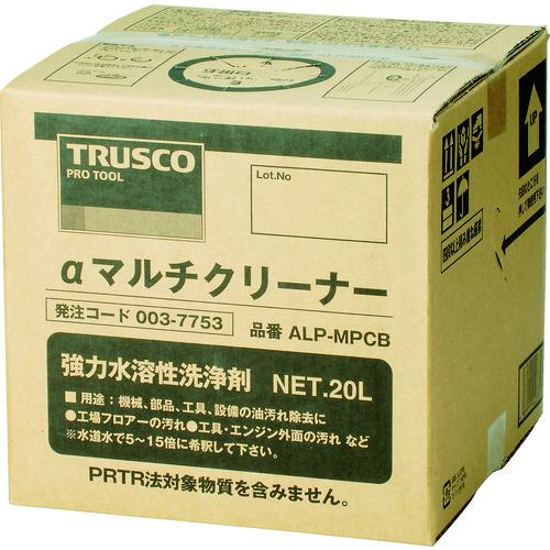 ■TRUSCO αマルチクリーナー 20L (1個=1箱)〔品番:ALPMPCB〕【0037753:0】[店頭受取不可]