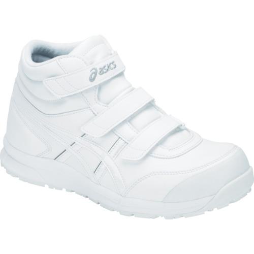 ■【在庫限り】ASICS ウィンジョブ CP302 ホワイト×ホワイト 22.5cm〔品番:FCP302.10022.5〕【1026847:0】[店頭受取不可]