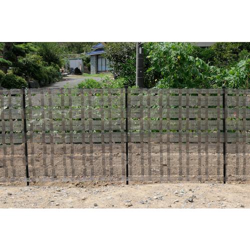 ■TRUSCO 美観間仕切りネットフェンス ロール ブラウン 80cm×50m〔品番:TBNF0850BR〕【1039723:0】[店頭受取不可]_5