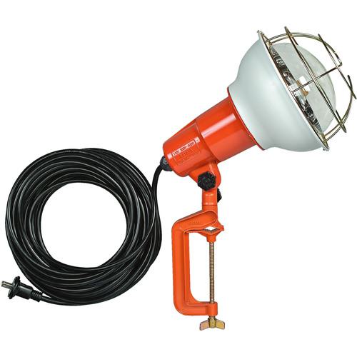 ■ハタヤ 防雨型作業灯 リフレクターランプ300W 100V電線10m バイス付〔品番:RE310〕【1061984:0】[店頭受取不可]