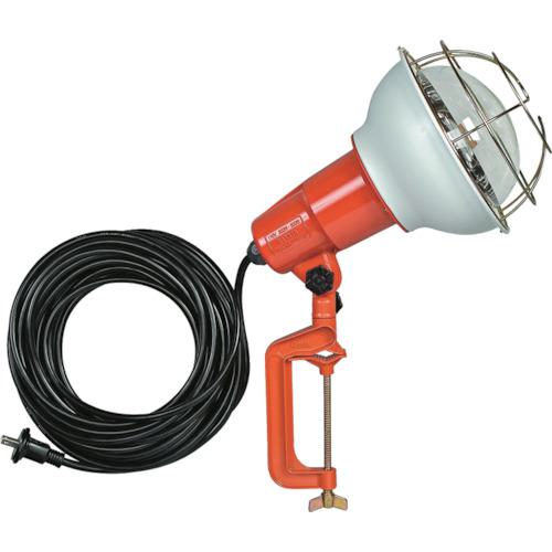 ■ハタヤ 防雨型作業灯 リフレクターランプ500W 100V電線10m バイス付〔品番:RE510〕【1062310:0】[店頭受取不可]