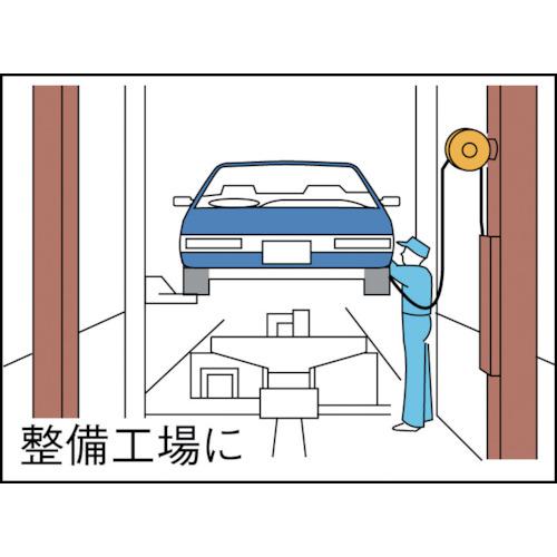 ■ハタヤ 取付型自動巻取エアリール エヤーマックM 標準ウレタンホース6.5×10 10m〔品番:ADU102〕【1065106:0】[店頭受取不可]_2