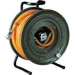 ■ハタヤ エアーリール 20m 内径φ8.0 天然ゴム製5/16ホース〔品番:LC220〕【1065033:0】[店頭受取不可]