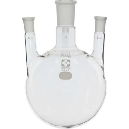 ■SIBATA 共通摺合四口丸底フラスコ 29/42 1000mL〔品番:005340291〕【1073353:0】[店頭受取不可]