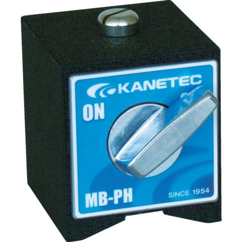 ■KANETEC マグネットホルダ台 吸着面:底面(V形) 吸着力1250N〔品番:MBPH〕【1077180:0】[店頭受取不可]