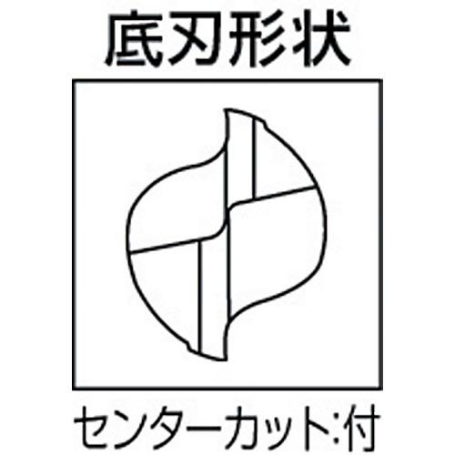 ■【在庫限り】三菱K 2枚刃汎用 超硬スクエアエンドミルロング刃長(L)12.5mm〔品番:C2LSD1250〕【1078259:0】[店頭受取不可]_1