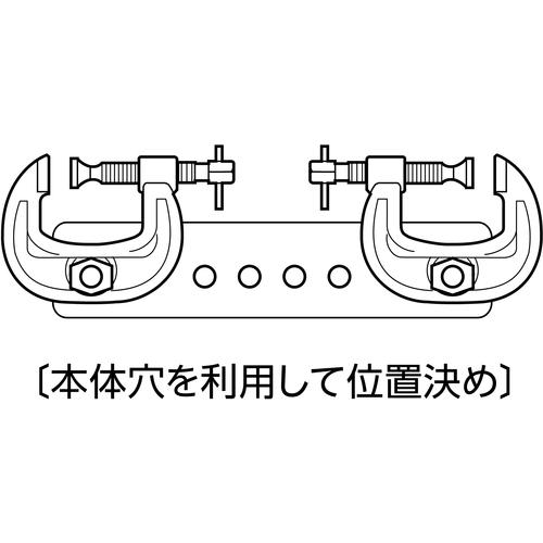 ■スーパー シャコ万力(C型)強力ワイドタイプ 200mm カチオン電着塗装〔品番:CC200〕【1085565:0】[店頭受取不可]_3