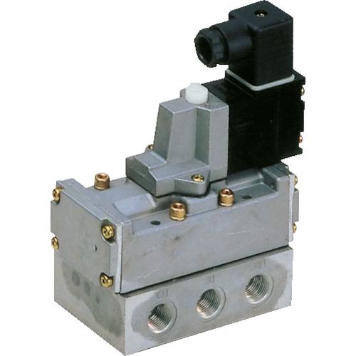 ■CKD 電磁弁 パイロット式5ポート弁セレックスバルブ 4Fシリーズ 10C Rc3/8 AC100V〔品番:4F51010AC100V〕【1103539:0】[店頭受取不可]