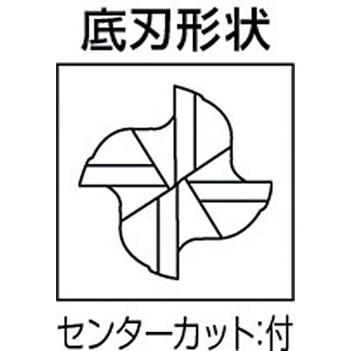 ■【在庫限り】三菱K 4枚刃ミラクル 超硬スクエアエンドミルミディアム刃長(M)19mm〔品番:VC4JCD1900〕【1107828:0】[店頭受取不可]_1