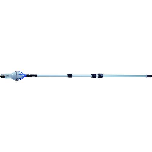 ■DENSAN アルミポール 4m(4段)〔品番:DLCAP40S〕【1127356:0】[店頭受取不可]