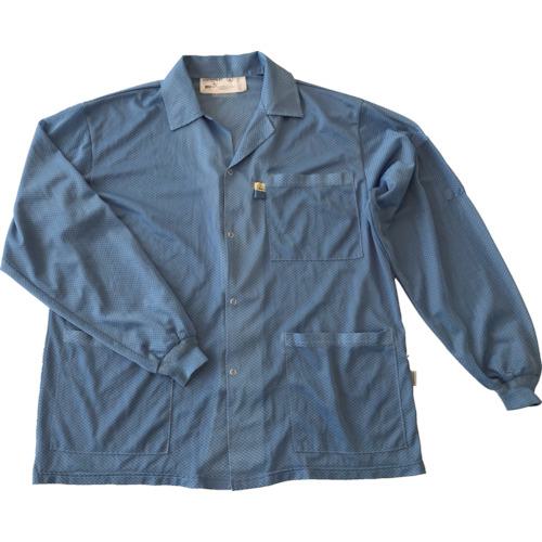 ■DESCO スモック ジャケット ニット袖口 青 XS〔品番:73749〕【1133346:0】[店頭受取不可]_1