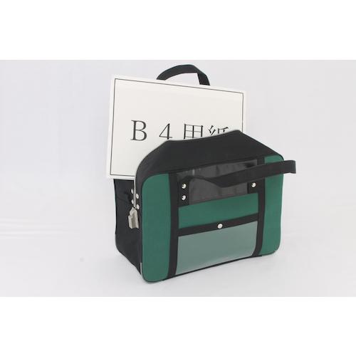 □SANEI 帆布メール用ボストン(M)SED-1錠付 モスグリーン〔品番