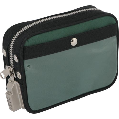 ■SANEI 帆布メール用ポーチ(SS)SED-1錠付 モスグリーン〔品番:PSSSED07〕【1141923:0】[店頭受取不可]