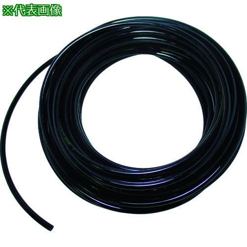 ■TRUSCO ウレタンチューブ 12X8.0 100M 黒〔品番:TPT1208100BK〕【1145066:0】[店頭受取不可]
