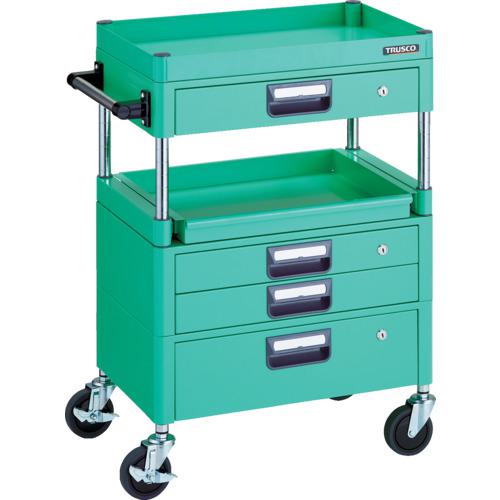 (送料別途)(直送品)TRUSCO ツールワゴン フェニックスワゴン 750X500 1段引出付 HSK100A ヤンググリーン PEW-TL972DV-YG 763-W 花・ガーデン・DIY 送料別途直送品TRUSCO ツールワゴン