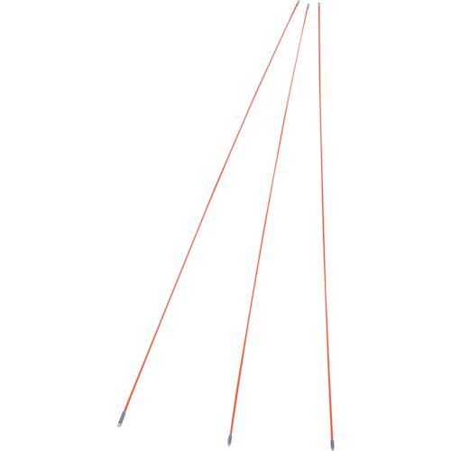 ■プロメイト ケーブル牽引具 ジョイントライン スネーク(3本組) ロッド径4.0mm ロッド長さ1m〔品番:E4009JX〕【1153254:0】[店頭受取不可]