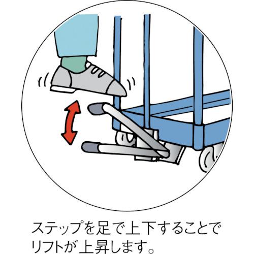 ■TRUSCO ハンドリフター 150kg 折りたたみ式400X720〔品番:HLFAS150F〕【1157883:0】[直送DS][店頭受取不可]_3